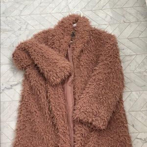 XL Wild fable faux fur jacket, Mauve